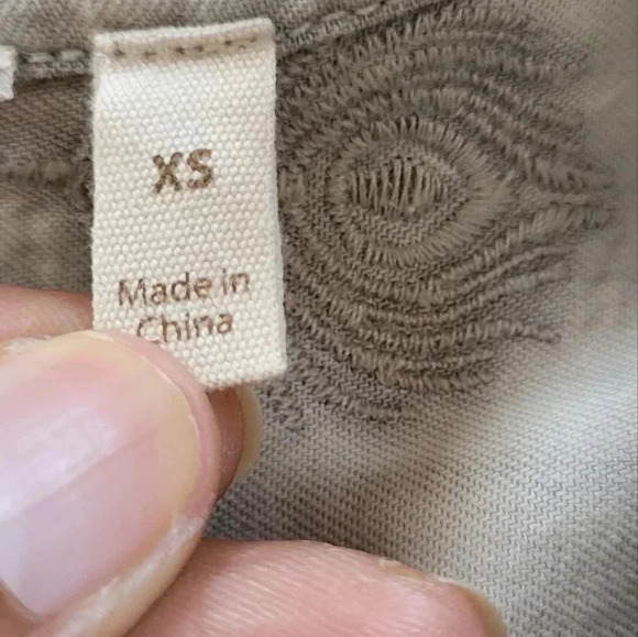 Soft Surroundings Paisley Park Chambray Feathers Dress(XS) - Picture 11 of 12